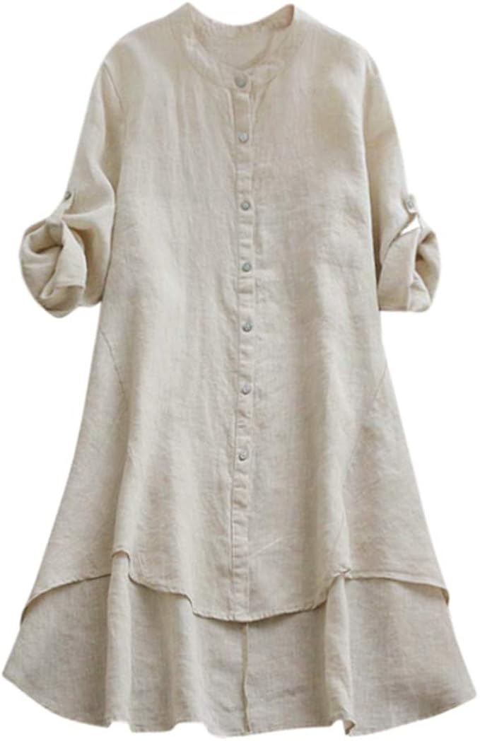 button down high low top