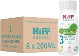 HiPP Organic 3 Baby Milk 200ml Ready to Feed Formula (Pack of 8) 12+ Months view 1