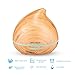 Aromatherapy Diffuser, ARCHEER Ultra Quiet Ultrasonic Cool Mist Humidifier 300ml Essential Oil Diffuser Wood Grain Auto Shut-off Air Aroma Diffuser 7 Color Night Light for Bedroom, Office