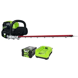 Greenworks PRO 26-Inch 80V Cordless Hedge Trimmer, 2.0 AH Battery Included GHT80321