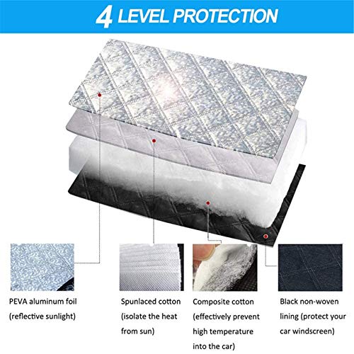 Vorstafdekking Voor De Voorruit, Magnetische Sneeuwafdekking Met Twee Spiegelkappen, Verdikte Sneeuwafdekking Voor De… - Afbeelding 4