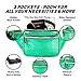 SoJourner Mermaid Rave Fanny Pack - Packs for festival women, men | Cute Fashion Waist Bag Belt Bags (Holographic Green)