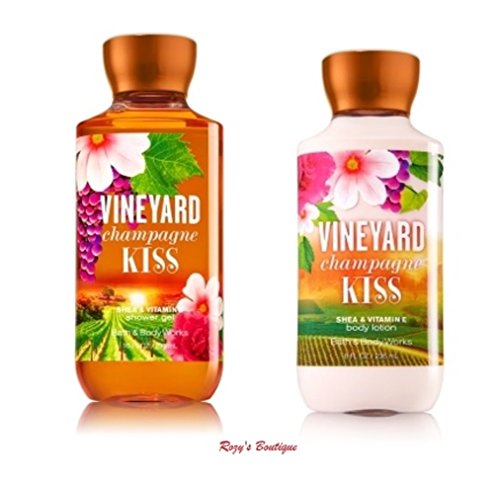 Bath & Body Works Signature Collection - Vineyard Champagne Kiss - Gift Set - Shower Gel & Body Lotion