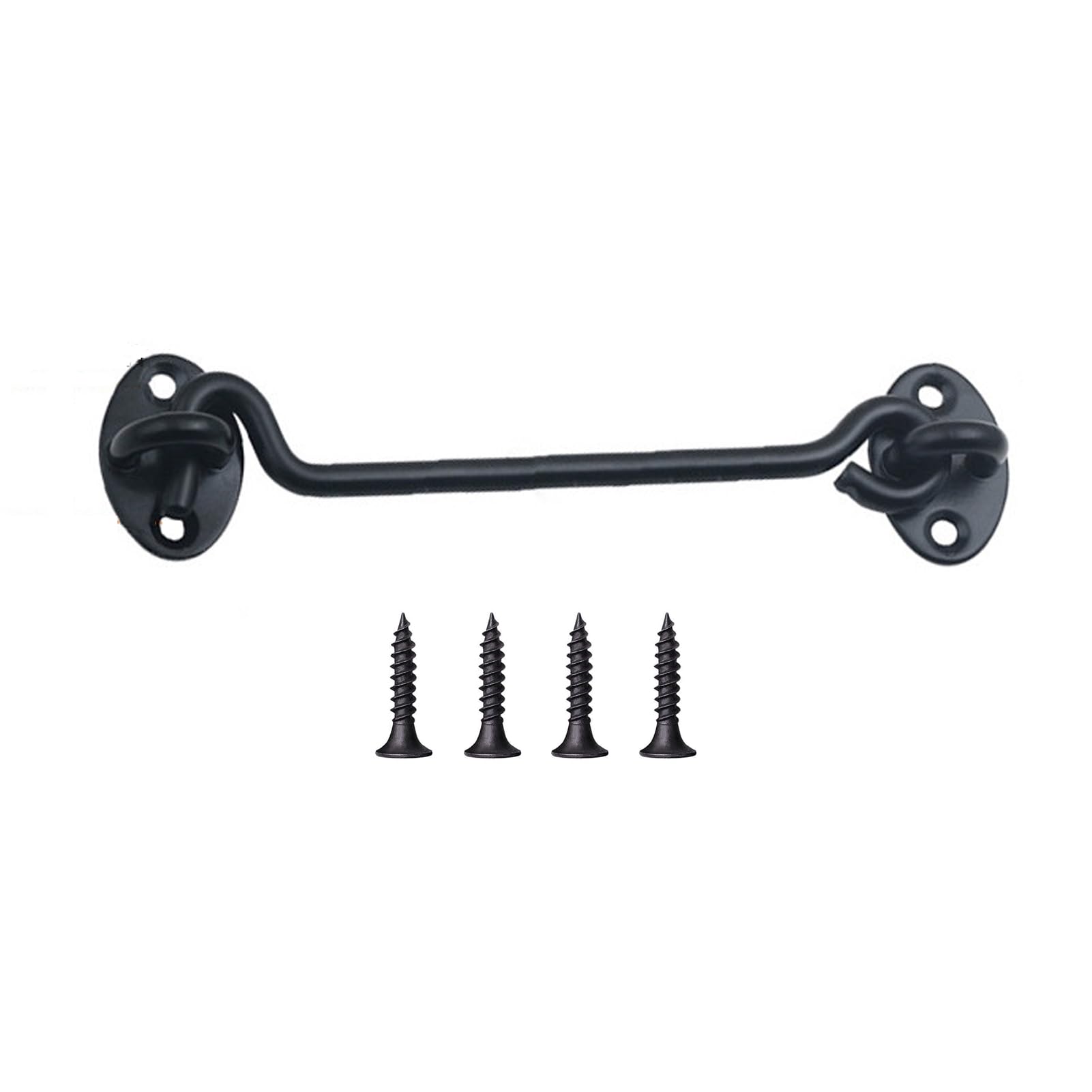 Yesmin 1Pcs Hook and Eye Latch - Stainless Steel Cabin Hook Door Lock for Wooden Gates, Windows, Garage, Fence, and Warehouse