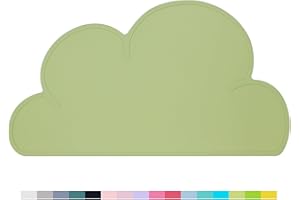 LUCK DAWN cat Food mat, Cat Placemat, Cat Feeding Mat，Premium Silicone Anti Slip Waterproof Dog Food mat with High Lips，Pet Food Tray for Dogs, Cats & Others Animal (Light Green)