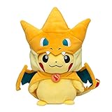【Pokemon Center Original】　Pikachu wearing a poncho of Mega Charizard Y