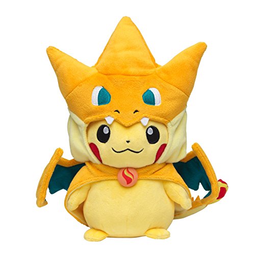 Pikachu Wearing Charizard Costume Plush Pokemon POKE Plush Pikachu