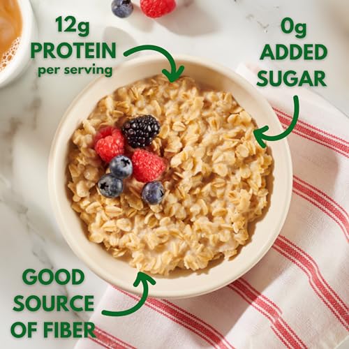 TRUVIA® SWEET MORNINGS™ ORIGINAL INSTANT ROLLED OAT OATMEAL PACKETS, 12 G PROTEIN, NO SUGAR ADDED (6 PACKETS)