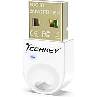 USB Bluetooth Adapter 5.3 for Desktop PC, Plug & Play Mini Bluetooth EDR Dongle Receiver & Transmitter only for Laptop Comput