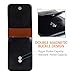 MINICAT Touch Screen Design Premium Microfiber Leather Crossbody Cell Phone Wallet Purse(Black-PU)