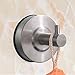 YutaoZ 2 Pcs Stainless Steel Suction Cup Hooks-Suction Cup Holder- Stainless Steel Hooks for Bathroom & Kitchen