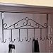 Over Door Hooks,Coat Hooks Rackï¼ŒUlifestar Kitchen Cabinet Drawer 7 Metal Hooks for Hanging Clothes Bath Towel Handbag Coat Hat Clothing Hanger Space Saving Storage & Organizer(Black)