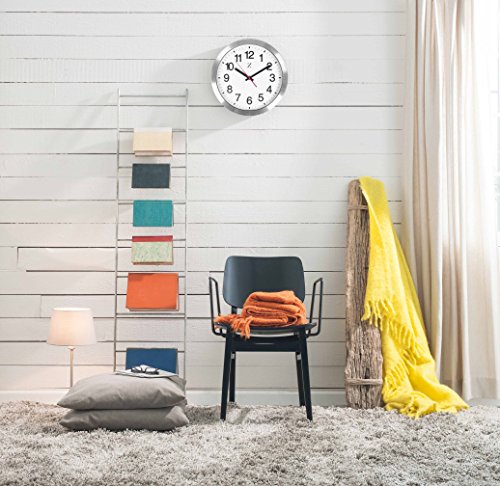 image for Zoyer Large Wall Clock 12 Inch Round Non-Tick Silent Decorative Wall C