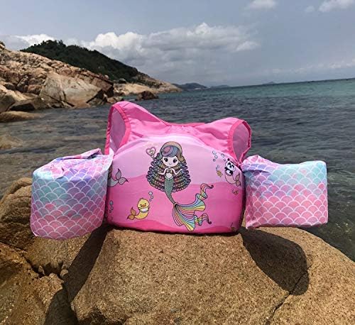 Kids Girls Boys Swim Vests Swim Floatation Vest Learn-to-Swim Device Weighing from 24 to 45 lbs Suit 2~6 Years Child