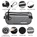 ENKNIGHT Big RFID Money Belt for Travel Running Waist Pack Fanny Pack Gray