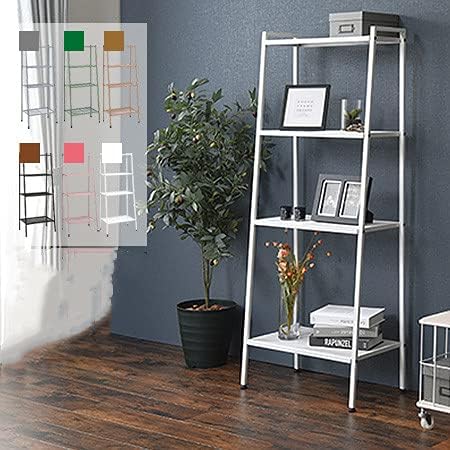 Amazon 棚 ラック アイアン 4段 収納 収納棚 おしゃれ キッチン オープンラック 収納ラック コンパクト 幅60cm オープンシェルフ 飾り棚 ディスプレイ スチール 本棚 アンティーク ダークブラウン色 オープンシェルフ ラック オンライン通販