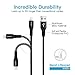 Jumtent Lightning Cable 4Pack 3FT 6FT 6FT 10FT Nylon Braided Cord USB Syncing and Charging Cable Charger for iPhone 8/8 Plus/7/7 Plus/6/6 Plus/6S/6S Plus,SE/5s/5c/5,iPad/iPod (Black)