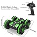 Remote Control Car Boat RC Truck Amphibious Stunt Car 4WD Off Road 2.4GHz Radio Controlled Vehicle Waterproof Double Side Race 360 Degree Rotates Green
