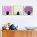 Mon Art-Watercolor Pink Flower Oil Painting Hand Painted 3D Picture Wall Art for Bedroom Living Room Handmade Drawing Artwork Modern Decoration Home Decor,16
