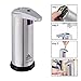 Automatic Soap Dispenser, SuperBath Touchless Stainless Steel Soap Dispenser, IR Infrared Motion Sensor Hand Free Dish Soap for Kitchen and Bathroom, Liquid Capacity 280ml [ Include Funnel ]