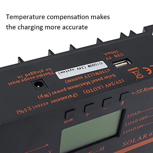 Sun YOBA 60A Solar Regulator Solar Charge Controller Solar Controller with USB Port - Thumbnail 6