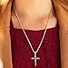Lifetime Jewelry Cross Necklace [ Gold Cross with 20