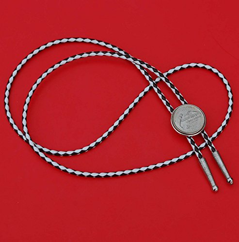 US 2007 Washington State Quarter BU Uncirculated Coin Simple Slide 36" Cord Bolo Tie NEW - Thumbnail 5