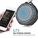 Hcman Shower Speaker, Waterproof Bluetooth Speaker with 5W Driver, Wireless Bluetooth Speaker Suction Cup, built-in Mic, Hands-Free Speakerphone, Built-In Rechargeable Battery, Dust-proof - Grey