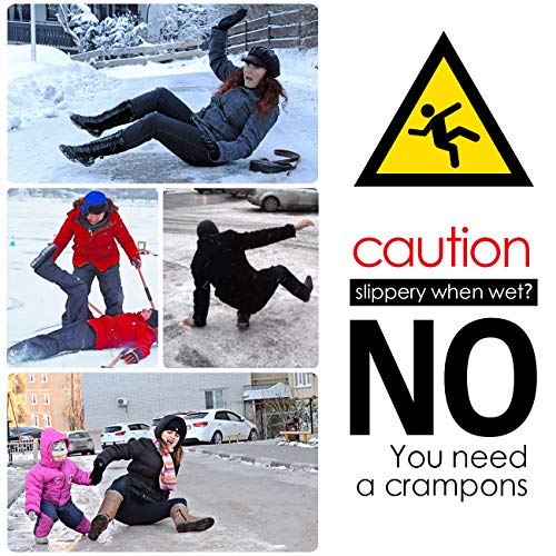 image for Wirezoll Traction Cleats, Anti Slip 11 Teeth Stainless Steel Durable S