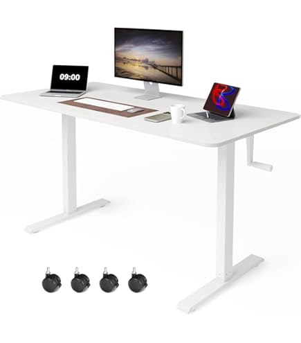 事務机・学習机 Standing Desk Amazon.com: Zexigtau Manual Height Adjustable Standing Desk, 47.2
