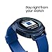 Samsung Gear Sport Smartwatch SM-R600 (Bluetooth/Compatible with iPhone), Blue - International Version