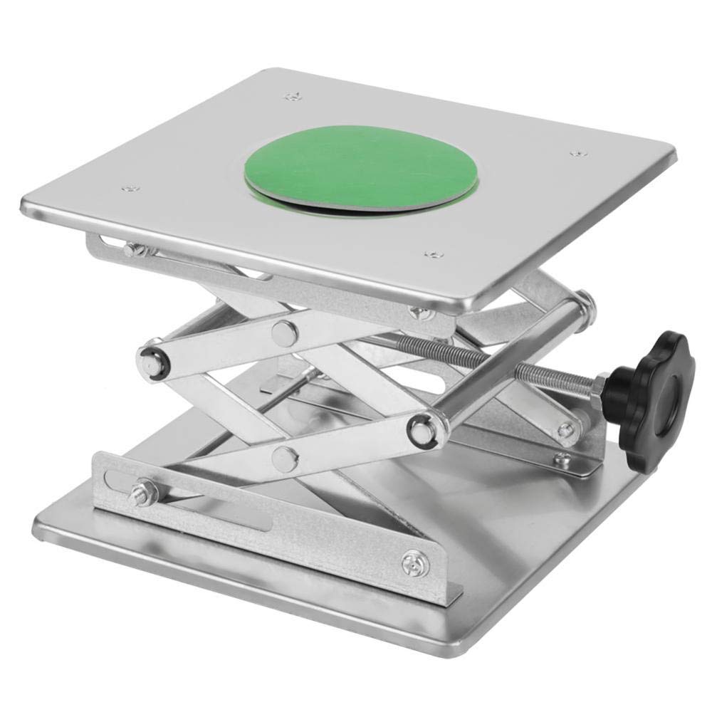 Walfront 200 × 200 × 280mm Lab Stainless Steel Scientific Lab Lifting Platform Scissor Lab Lifter Height Adjustable