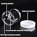 Chuangchou Empty Clear Plastic Storage Favor Jars Wide-mouth Plastic Containers with White Lids (12 Pack) for Beauty Products, DIY Making or Others (8 oz)