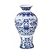 LianLe Retro Blue and White Porcelain Home Decorative Vase Chinese Style Ceramic Mini Vase,Gift for Family