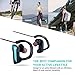 Bluetooth Headphones, ULAK Wireless Bluetooth Stereo Sports In-Ear [Noise Cancelling] [Sweatproof] Headsets for Gym Running Workout with Built-in Mic - Blue