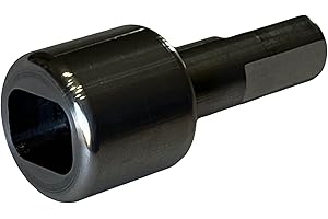 Hosanna Sales Stainless Steel Ice Castle Fish House Drill Winch Adapter for Cordless Drill for Winch Crank on Fish House