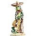 Collections Etc Colorful Frog Bandito Hand-Painted Garden Sculpture - Decorative Outdoor Accent, Green