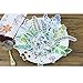 Jelacy Cute Flowers Stickers, Green Plant Leaves Flowers Stickers Set for DIY Arts and Decal Stickers Crafts,Laptop Stickers,Scrapbook Stickers,Scrapbook, Diary, Kid Craft [120PCS]