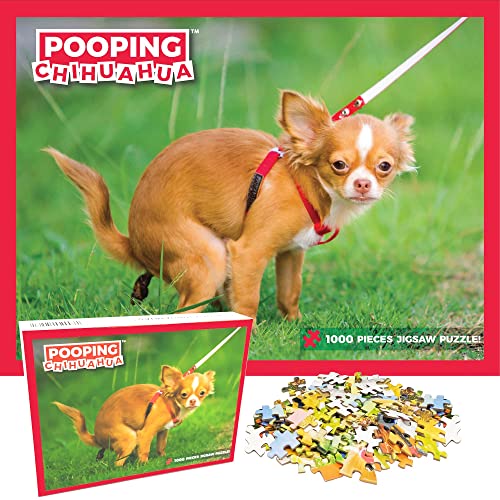 Pooping Chihuahua Puzzle 1000 Pieces Adult Gag Pranks for Adults
