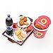ORCARA Miniature Dollhouse Fast Food American Restauant Doll Accessorie Set of 8