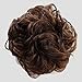 CAISHA Messy Scrunchie Bun Voluminous Wavy Hairpiece Heat-resistant Synthetic Fibres Brown Mix G26A