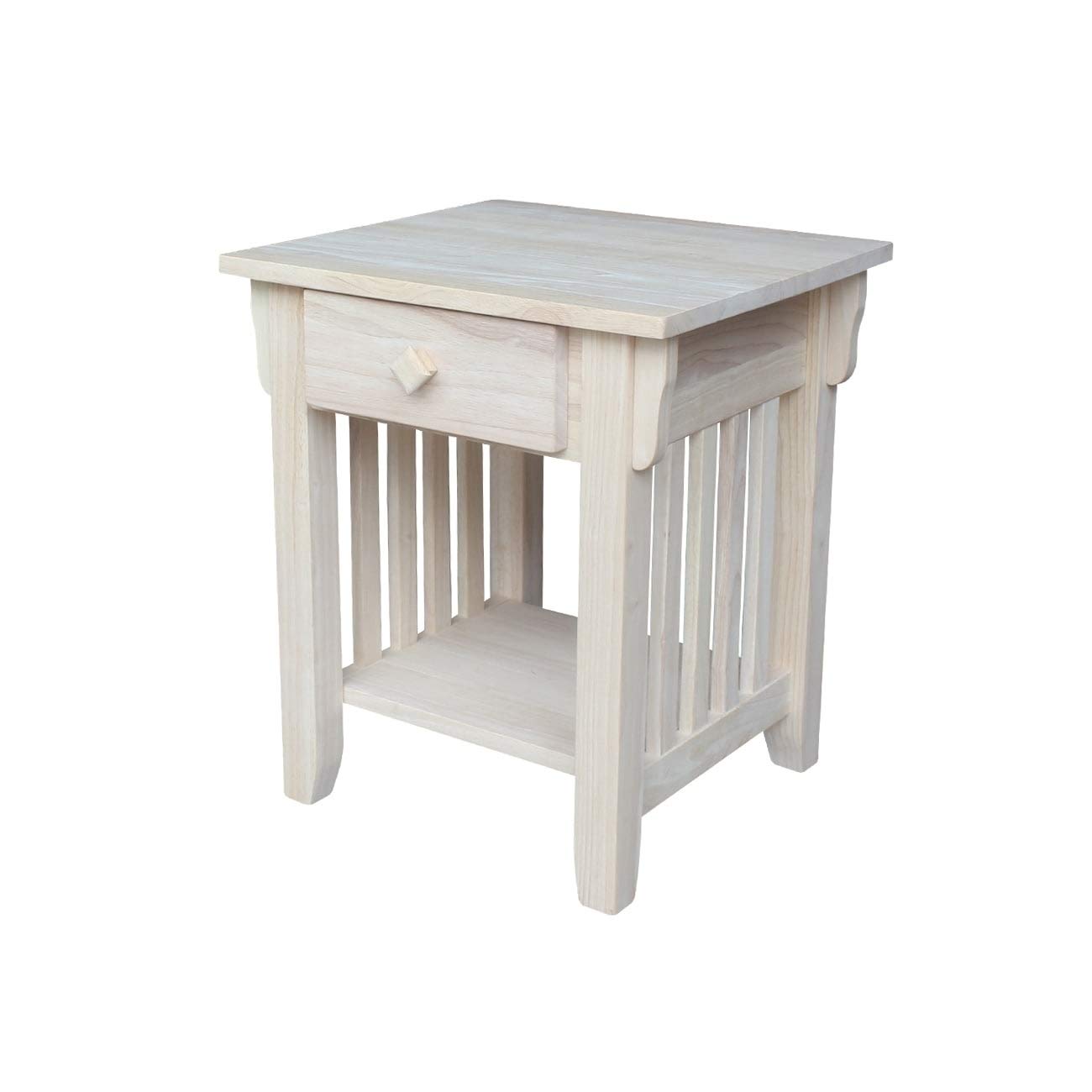 Best Unfinished Tall End Table