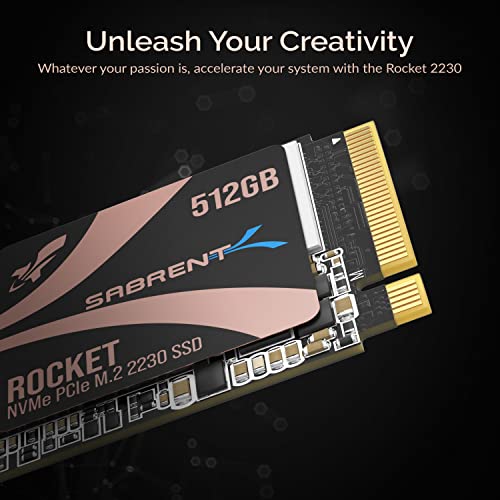 SABRENT Rocket 2230 NVMe 4.0 512GB High Performance