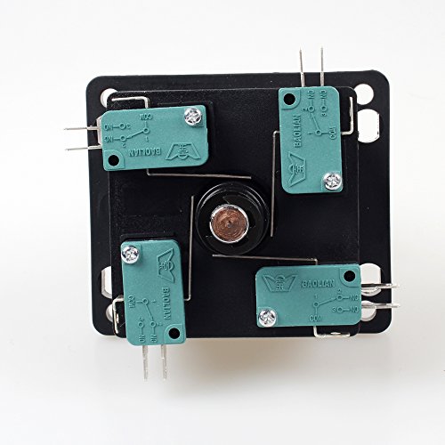 American Style Arcade Competition 2Pin Joystick BLACK Switchable From 8 Ways Operation, Elliptical Black Handle, Precision 8-Way 187" (4.8mm) terminal