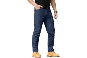 NAVEKULL Men's Hiking Tactical Pants Rip-Stop Military Combat Cargo Pants Lightweight Army Work Outdoor Trousers