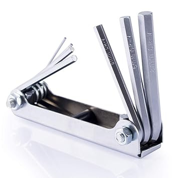 kytaste Folding Metric Hex Socket Driver Allen Key 8 Pieces