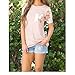 Uideazone Women Pocket Short Sleeve Shirt T-shirt Summer Casual Blouse