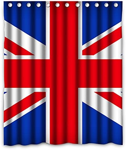 NLBH Designs British union jack flag Window Curtains/drape/panels/treatment Polyester Fabric Bedroom