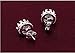 Silver Crown Stud Earrings Fashion Clear Silver Plated Crystal Stud Earrings Wedding Bridal Jewelry