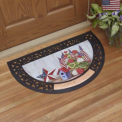 The Lakeside Collection Holiday Doormat with Interchangeable Graphic